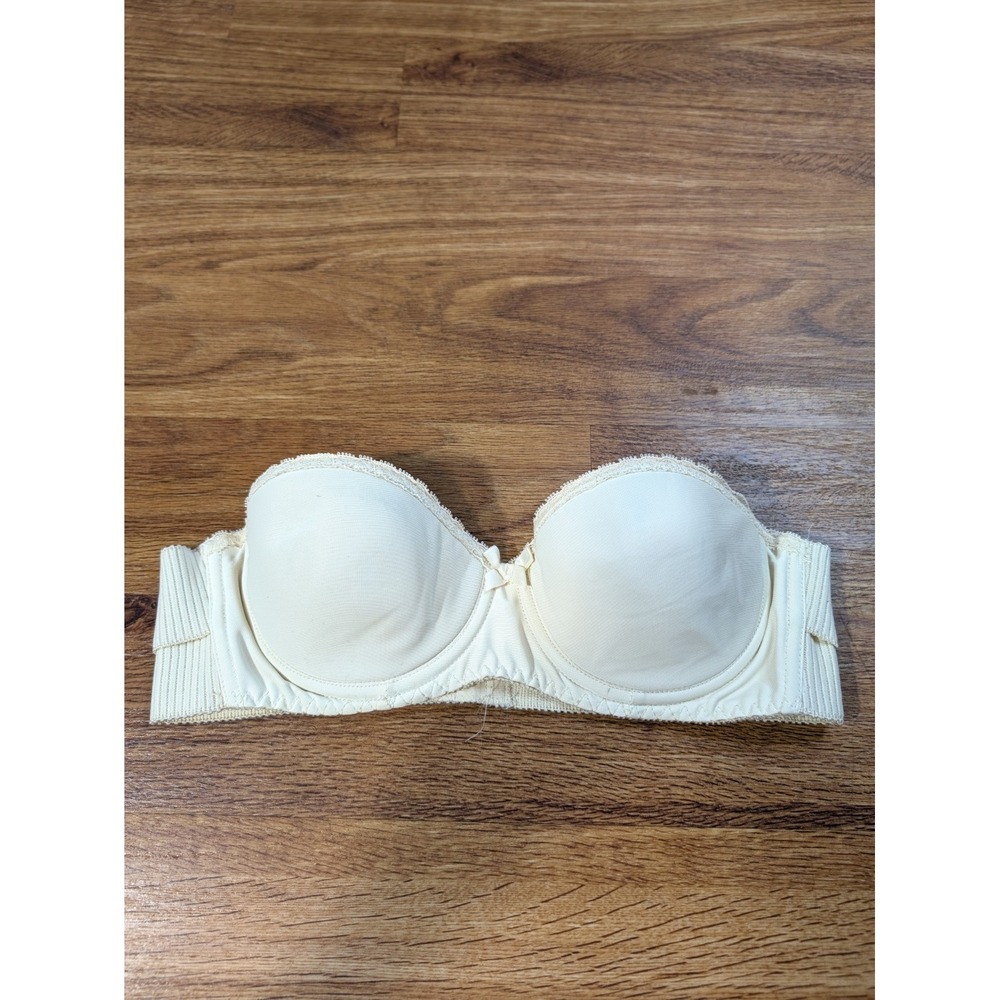 Vintage Henson Kickernick Size 0484 Size 34B Strapless Bra Beige